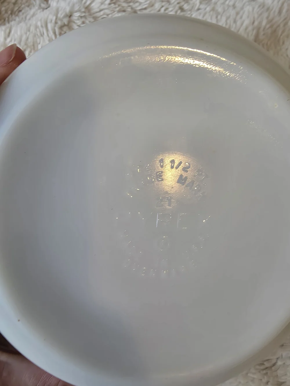 Vintage Pyrex Early Americana 1.5 Pt Cinderella Dish